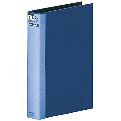 マルマン ルーズリーフ バインダー B5 ダブロック 26穴 ブルー F679R-02 | 
