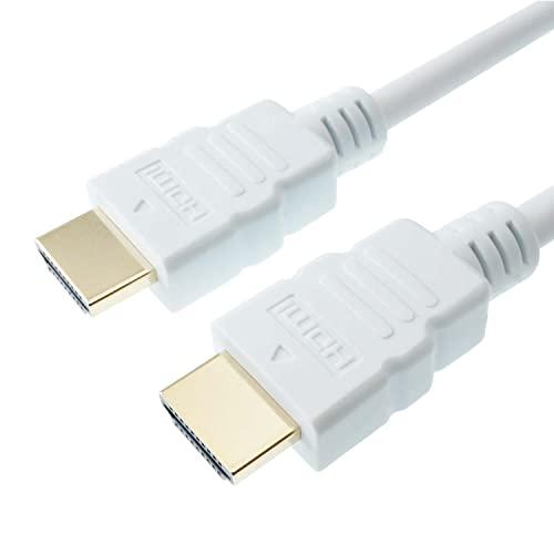 ホーリック HDMIケーブル 2m 4K/60p 18Gbps HDR HDMI 2.0 ホワイト プラスチックヘッド HDM20-005WH | 