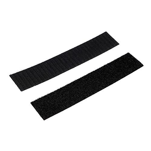 エーモン(amon) 面ファスナーテープ(M) 粘着剤付 30mm×150mm オス・メス各1枚 黒 自動車用 内装プラスチックによく着く 39 | 