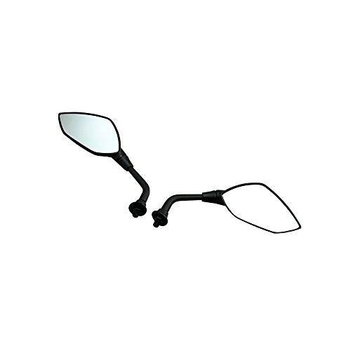 ハリケーン(HURRICANE) バイクミラー Vブレードミラー 汎用 M10正ネジ/M10逆ネジ 左右1セット ブラックHA6247 | 