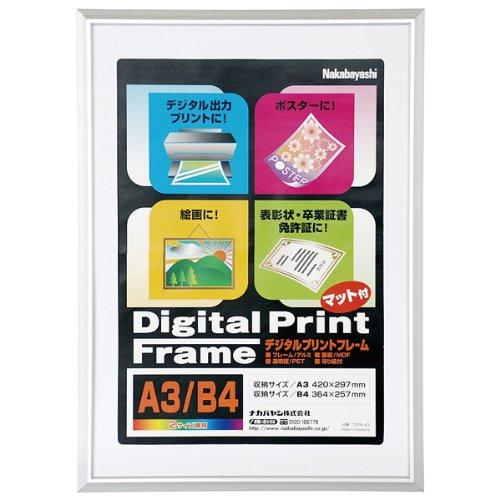 ナカバヤシ アルミ製プリントフレーム A3判・B4判 フ-DPA-A3 | 