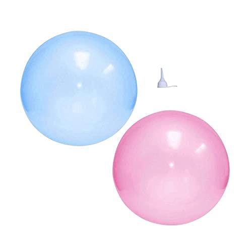 デジタルランド(Digital Land) ストロングビッグボール2個セット ブルー×ピンク 水風船 巨大風船 アウトドア インドア 庭 パーテ | 