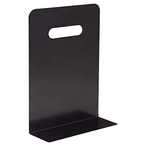 リヒトラブ ブックエンド 本立て ハイタイプ マグネット付き L型 黒 A7351-24 | 