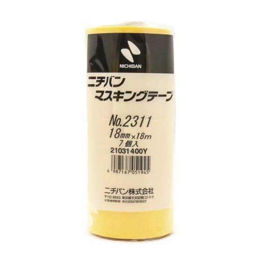 ニチバン 車輌用マスキングテープ 18ミリ×18M 7巻入 | 