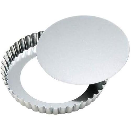 タイガークラウン(Tiger Crown) タルト型 シルバー 158×20mm セパトタルト型160 スチール クロームメッキ 丸型 底取れ式 | 