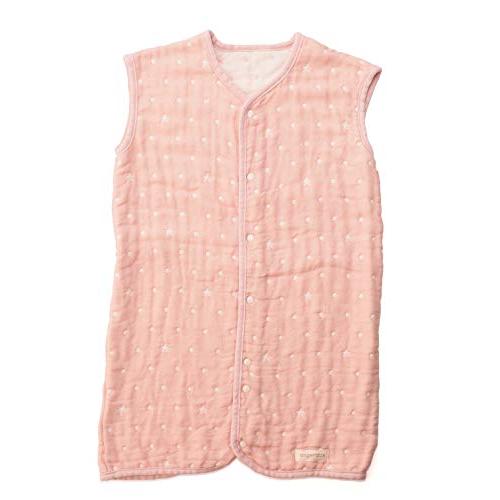 angerolux(アンジェロラックス) 通年 寝相悪い 寝冷え防止 通気性 日本製2ウェイ 6重ガーゼ スリーパー ペールピンク 80-100 | 