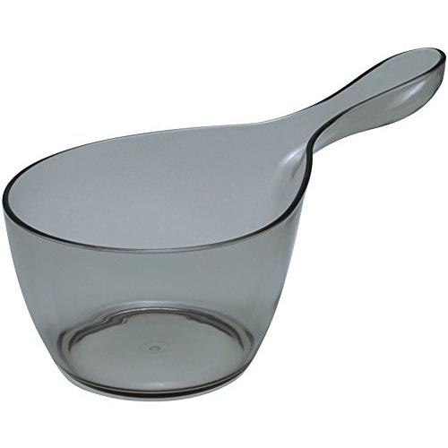 シンカテック ヒューバス 手おけ クリアブラック 427574 約幅15.8×奥行29.3×高さ12.6cm | 