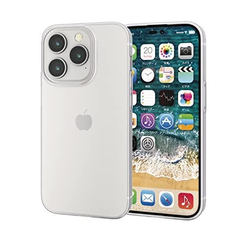 エレコム iPhone 14 Pro ケース カバー 耐衝撃 衝撃吸収 ソフト 極薄 0.7mm 軽量 クリア PM-A22CUCUCR | 