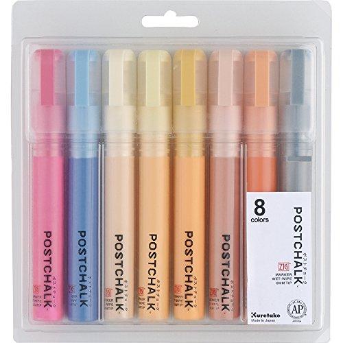 呉竹 水彩マーカー ZIG ポストチョークマーカー NATURAL・8V | 