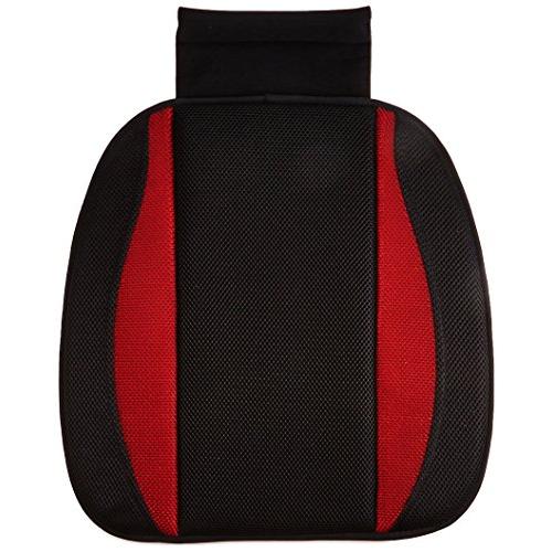 ボンフォーム(BONFORM) シートクッション デザインメッシュ 軽/普通車 ヒップ型 低反発ウレタン ヒップガタ45x45x2.5cm レッ | 