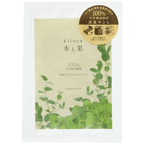 晴香堂 木と果 消臭サシェ ミント&ユーカリ サシェ 消臭 芳香 商品サイズ:140×200×13(mm) | 