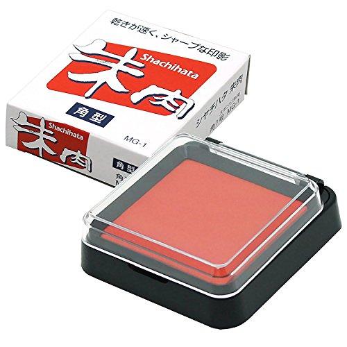 シャチハタ 朱肉 MG-1 角型1号 | 