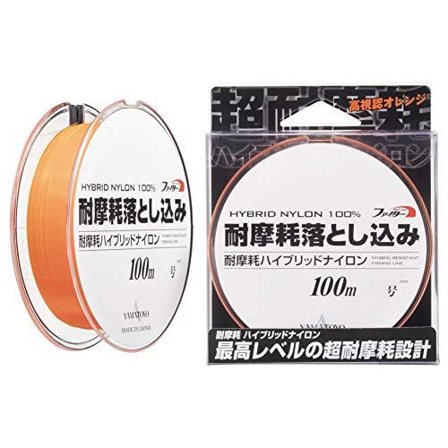 ヤマトヨテグス(YAMATOYO) ナイロンライン 耐摩耗落とし込み 100m 3号 12lb フラッシュオレンジ | 