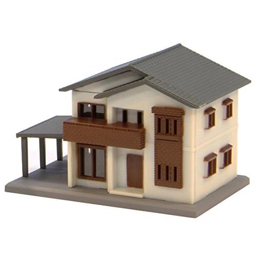 ロクハン Zゲージ S042-2 二階建住宅A 白 | 