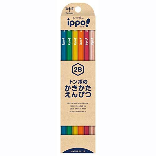 トンボ(Tombow) 鉛筆 ippo かきかたえんぴつ 2B ナチュラル KB-KNN04-2B | 