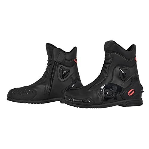 KOMINE バイク用 プロテクトスポーツショートライディングブーツ BK-067 799 防水 05-067 ブラック 27.0 cm | 