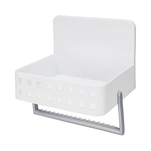 ライクイット (like-it) ランドリー 小物収納 マグネット収納 強力マグネット 洗濯機 洗剤ラック (吸盤付き) ホワイト Mag-On | 