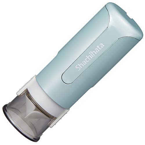 シャチハタ 印鑑 ハンコ キャップレス9 メールオーダー式 スパークリング クリアカラー モヒートブルー XL-CLNSC6/MO | 