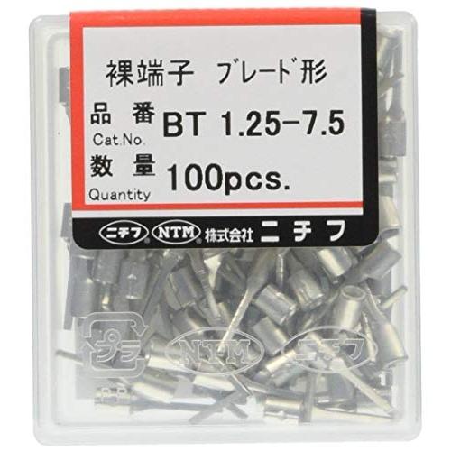 ニチフ端子工業 銅線用裸ブレード端子(BT形) BT 1.25-7.5 | 