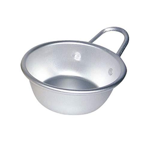 前川金属工業所(Maekawa Metal) 日本酒グラス マッコリカップ 手付 13cm シルバー アルマイト RMT2003 | 