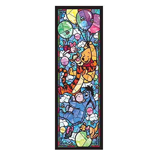 456ピース ジグソーパズル くまのプーさん ステンドグラス ぎゅっとシリーズ ステンドアート(18.5x55.5cm) | 