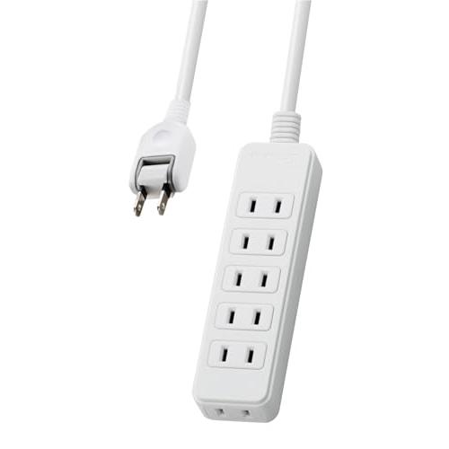 エレコム 電源タップ 6個口 3m ホワイト T-S02N-2630WH | 