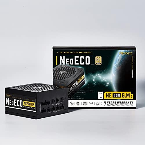 ANTEC Antec、80PLUS Gold認証取得 高効率高耐久フルモジュラー電源ユニット「NE750G M 」 ブラック 出力750W | 
