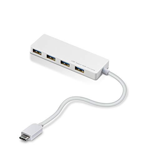 エレコム usbハブ USB3.1 Gen1 Type-C Aメス4ポート バスパワー 15cmケーブル MacBook/iPad/Surfac | 
