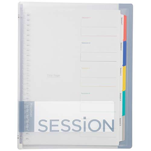 マルマン ルーズリーフ バインダー B5 セッション 26穴 クリア F310-98 | 