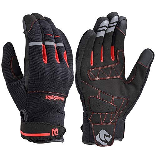 デイトナ(Daytona) バイク用 グローブ 春夏秋冬 ソフトプロテクター スマホ対応 ストレッチフィットグローブ HBG-050 レッド M | 