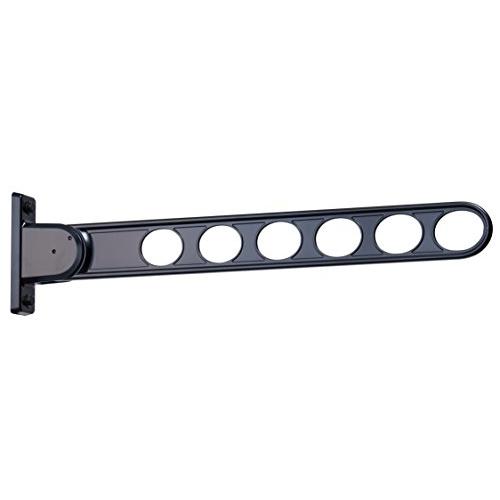 川口技研 窓壁用物干し ホスクリーン RK-65-BL ブラック 1本 | 