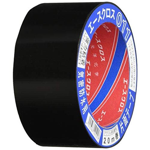 光洋化学 気密防水テープ エースクロス アクリル系強力粘着 片面テープ 011 黒 50mm×20M | 