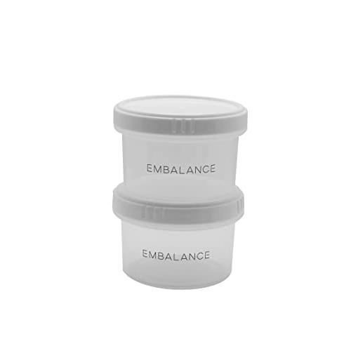 ウィルマックス(Wilmax) エンバランス(EMBALANCE) ラウンドコンテナ (丸型) XS 130ml ホワイト 2個セット T122 | 