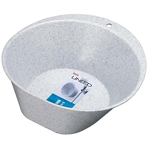 新輝合成(Shinki Gosei) トンボ ユニード 湯桶 Ag 抗菌 マグネット 乾きやすい ホワイト ストーン 26.5×26×9cm 日 | 