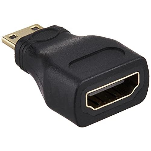 エレコム HDMI (メス) - Mini HDMI (オス) 変換アダプタ ブラック AD-HDAC3BK | 