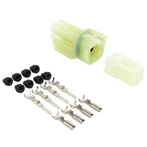 キジマ(Kijima) バイクパーツ 防水カプラーセット HM090 4P オス・メス・端子 1セット 304-7132 | 