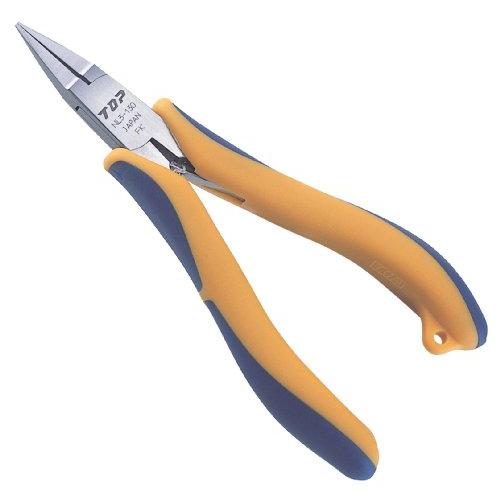 トップ (TOP) 極細リードペンチ 三枚合せ ギザ無 先端厚1.4mm バネ調整可能 全長126mm NL3-130 燕三条 日本製 | 