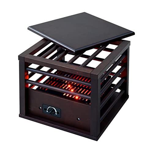 メトロ 一人用 こたつ ミニ 天板付 省エネ (幅30×奥行30×高さ26cm) コルチェヒーター 温度調節機能付き MPQ-102B(A) | 