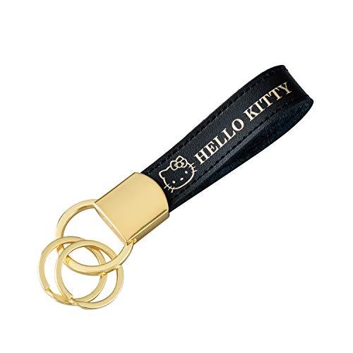 セイワ(SEIWA) 車内用品 ハローキティ キーホルダー ブラック&ゴールド KT553 カラビナフック 金具 取り外しリング2個付き HEL | 