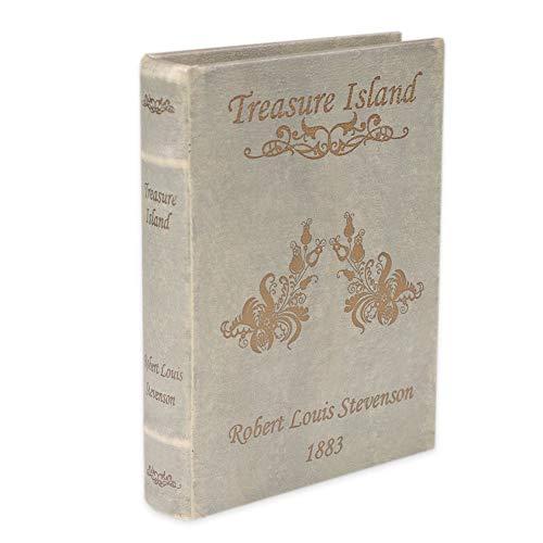 秋月貿易 アンティーク風 シークレットボックス Sサイズ 「Treasure Island」 洋書型 小物入れ アクセサリー 収納 金庫 ケース | 