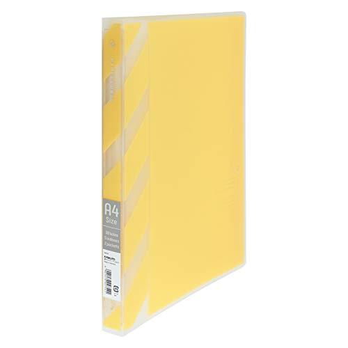 キョクトウ バインダー パペルールブリュームアクテ 26穴 A4 ワイド 黄色 LN52Y | 