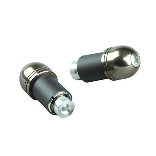 ポッシュ(POSH) バイク用品 ハンドルバーエンド アルミバーエンド ユニバーサル ハンドル内径14-19mm対応 チタン 031071-11 | 