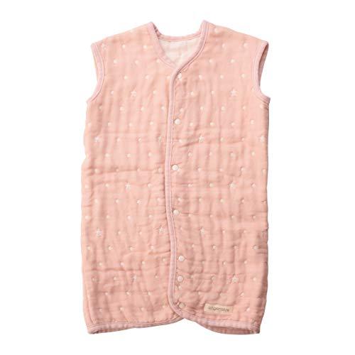 angerolux(アンジェロラックス) 通年 寝相悪い 寝冷え防止 通気性 日本製2ウェイ 6重ガーゼ スリーパー ペールピンク 50-70c | 