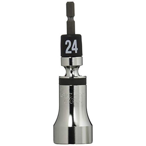 トップ工業 (TOP) 電動ドリル用 αアルファ ユニバーサルソケット 配管・建築金物用 対辺24mm 首振り30°12角 軸強化タイプ 首振り | 