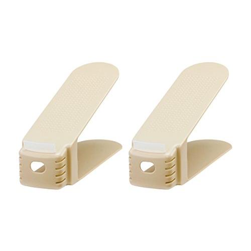 ライクイット (like-it) 靴 収納 省スペース 収納量2倍くつホルダー スリム 2P 約幅8x奥26x高13.5cm ベージュ 日本製 | 