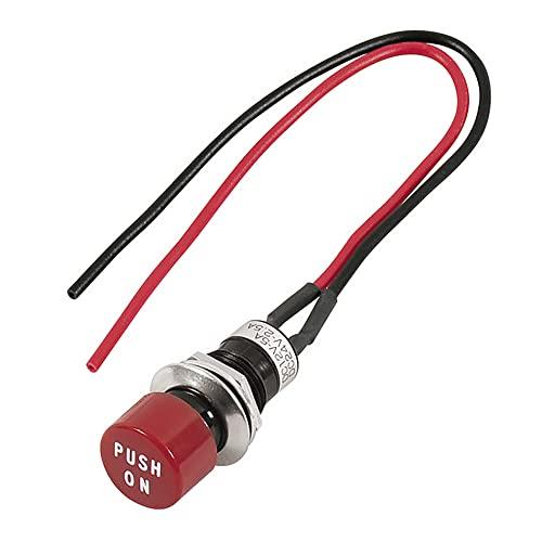 エーモン(amon) プッシュスイッチ 自動もどり DC12V・5A/DC24V・2.5A ホーンスイッチなどに 3211 | 