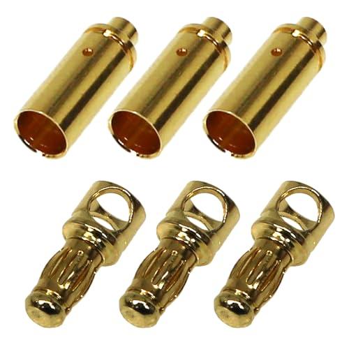 イーグル模型 ブラシレスモーターコネクターB (ラウンドホール用) メス3pcs オス3pcsセット 3008 | 