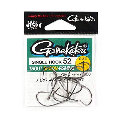 がまかつ(Gamakatsu) トラウトフック シングルフック52 1号 8本 NSブラック 66257 | 