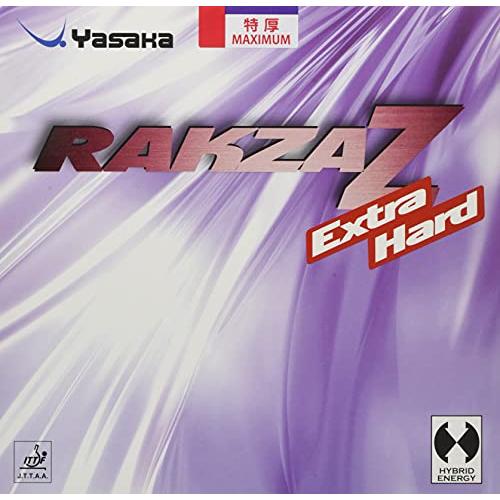 ヤサカ(YASAKA) 卓球 ラバー ラクザＺ エクストラハード 裏ソフト ハイブリッドエナジー型 アカ 特厚 B88 | 