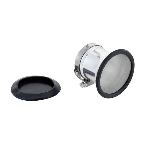 キジマ(Kijima) バイクパーツ エアーファンネル 汎用 内径44mm アルミ製シルバー仕上げ 102-4257 | 